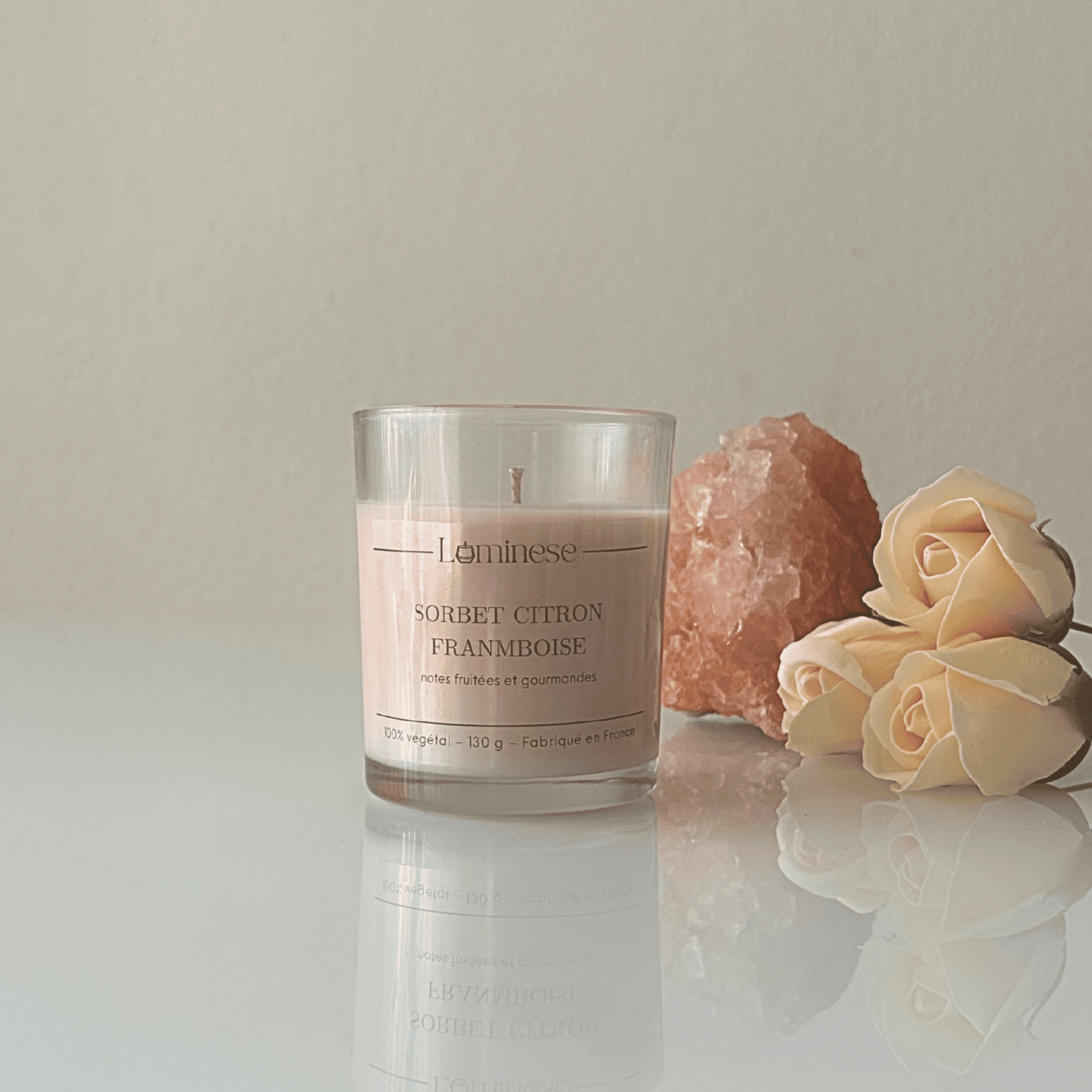 Bougie parfumée SORBET CITRON-FRAMBOISE