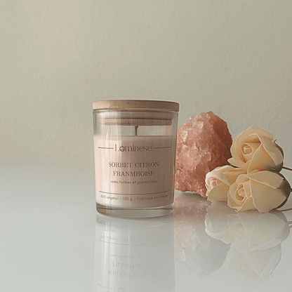 Bougie parfumée SORBET CITRON-FRAMBOISE