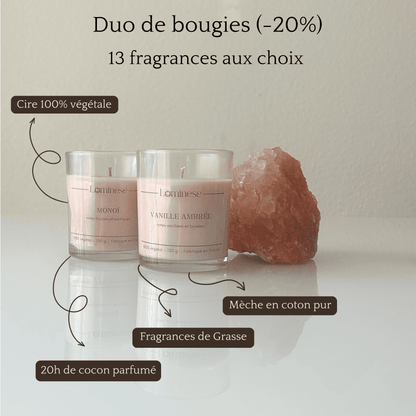 Duo et trio de bougies