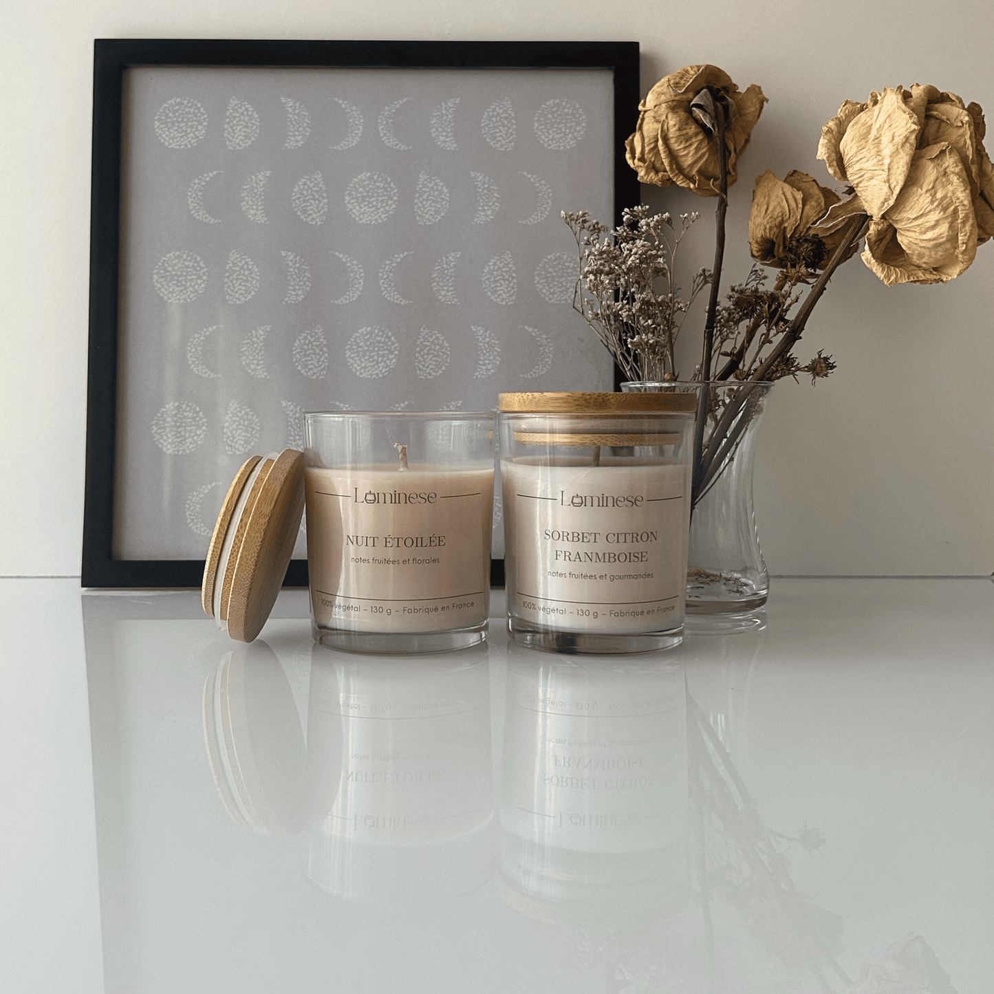 Bougie parfumée SORBET CITRON-FRAMBOISE