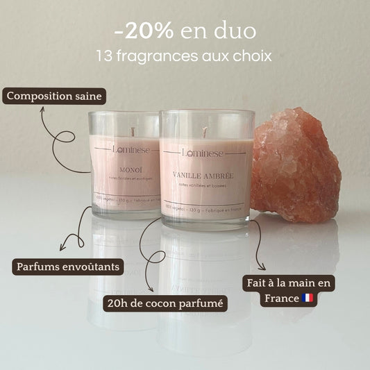 Duo et trio de bougies